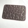 Mat Bath Nonslip Memory Foam 3d Cobble Stone Shape Microfibre Pebble Rug Toilet