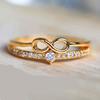 Роскошные кольца бесконечной любви для женщин, обручальное кольцо, модные женские кольца обещания, обручальное кольцо, подарок на годовщину, ювелирные изделия