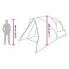 6 Person Dome Tent in Grey and Orange 500 x 314 x 206 cm
