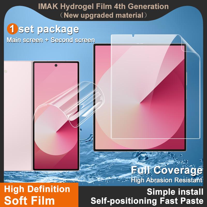 Для Samsung Galaxy Z Fold 7 5G Стекло IMAK Гидрогелевая пленка 4-го поколения Полное покрытие Защитное стекло
