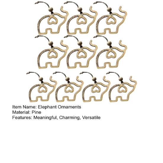 Yousheng 1/2/3/5/10 шт. Подарок дружбы сестринское слоновое деревянное украшение в виде слона с картой истории Рождественский подарок дружбы для женщин племени