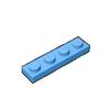Gobricks GDS-504 Пластина 1x4 совместимая с lego 3710 деталей Детский DIY конструктор Частицы Пластина DIY