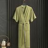 Women Towel Bathrobe Long Thick Absorbent Short Sleeve Terry Bath Robe Kimono Men Nightgown Robe Robes for Women Sleepwear New