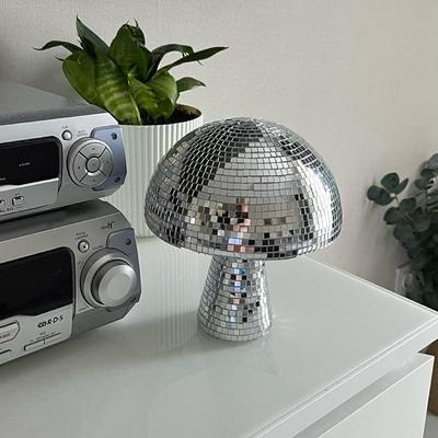 Креативный грибной диско-шар для вечеринки, декор стола, зеркало, ретро, ​​диско-шар ручной работы, грибная форма, украшения для дома