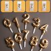 1PC Cake Candles Birthday Ornament Cake Topper Decoration 0-9 Digital For Anniversary Party Supplies