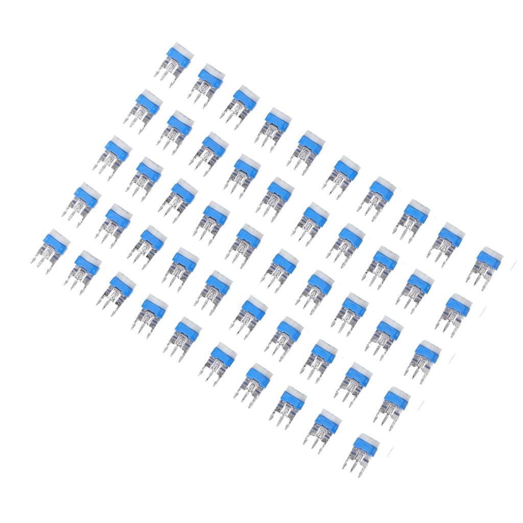 100 шт. переменный резистор 10 значений 500R до 1M RM065 синий белый подстроечный потенциометр ассортимент