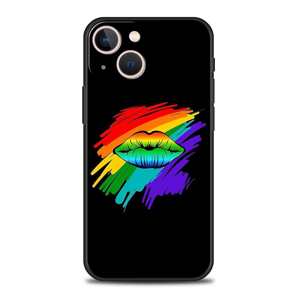 Чехол для телефона с радужным принтом Pride для ЛГБТ-сообщества, для iPhone 17 16 15 14 13 12 Pro Max 11 Pro Max 17 AIR Plus, противоударный, из мягкого ТПУ