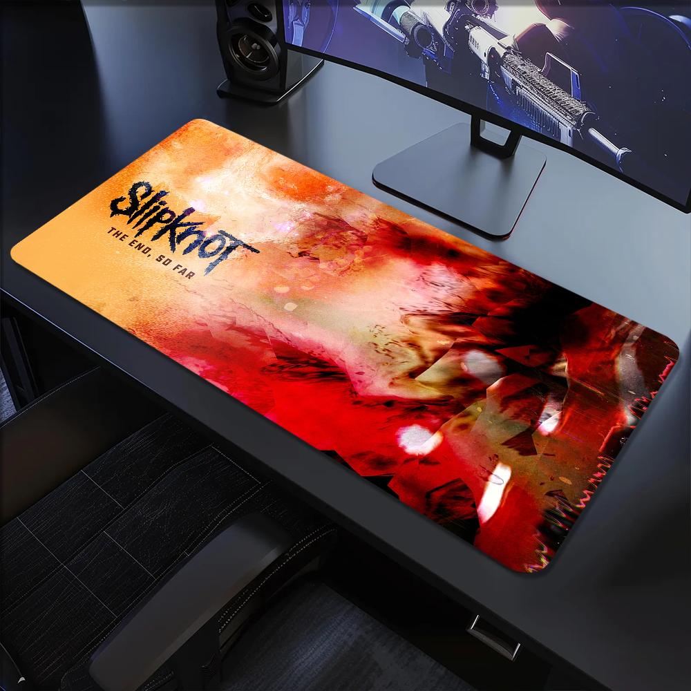 Band S-Slipknot Live at MSG Mouse Pad Large Desk Mat Keyboard Ergonomic Office Rubber PC Non-slip Anti-fray Home Custom