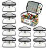 LAMPTOP Lego Storage Bag, Large Capacity, Waterproof, Transparent PVC Toy Storage Bag, Compatible with Lego, Puzzles, and Board Games, for