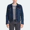 Levis FW22 Solid Color Turn Повседневная джинсовая куртка Мужская верхняя одежда Синий 72334-0322