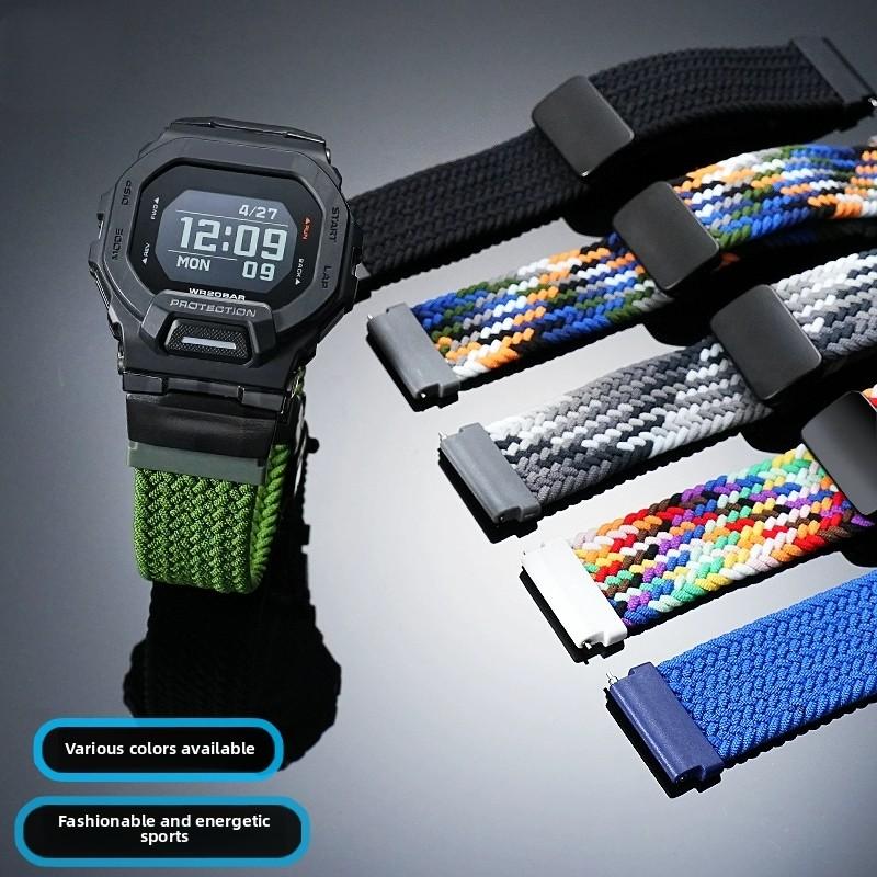 GBD200 Плетеная нейлоновая ремешок Для Casio G-SHOCK 3506 GBD-200-1A GBD200SM модифицированный мягкий нейлоновый холщовый ремешок для часов наручный браслет для активного отдыха и спорта