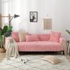 European Style Thickened Flannel Sofa Cushion Fashionable Rose Anti Slip Sofa Cover Sofa Towel Cover