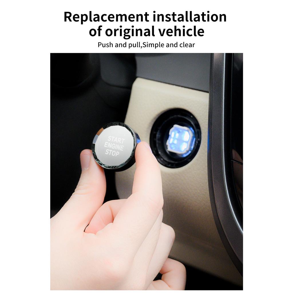 Для Toyota One-button Auto Start Crystal Button Cover Ignition Frame Автомобильные аксессуары для Camry RAV4 Chr Yaris Prius Cruiser