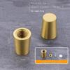 Brass Wooden Mini Board Feet 4Pcs Anti Slip Riser for Jewelry Box Display Tray Small Furniture DIY Craft Use