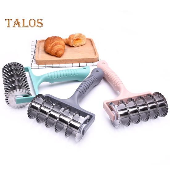 Резак для блинов, роликовый нож для резки, многоразовый универсальный нож для пиццы, роликовый резак для печенья, кондитерских изделий, кухонный гаджет