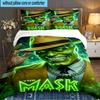 The Masked Green Man 3PCS Bedding set,Ideal for 1pc Duvet Cover And 2pcs Pillowcases Perfect for Fan gift,Ideal for Bedroom, Dormitory