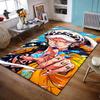 Tattooed Warrior with Fiery Aura Non-slip Rug Suitable for Living Room and Bedroom Sofas