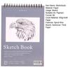 Hardcover Sketch Book Spiral Wire Bound 25 Sheets Acid Free No Bleed Thick Paper Artist Art Student Sketching Drawing Writing Sketchbook Art Supplies