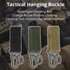 Tactical Hook And Loop, Mountaineering Hook And Loop Key Bag Accessory Nylon Mesh Hook And Loop Strap, Triangle Keychain For Out