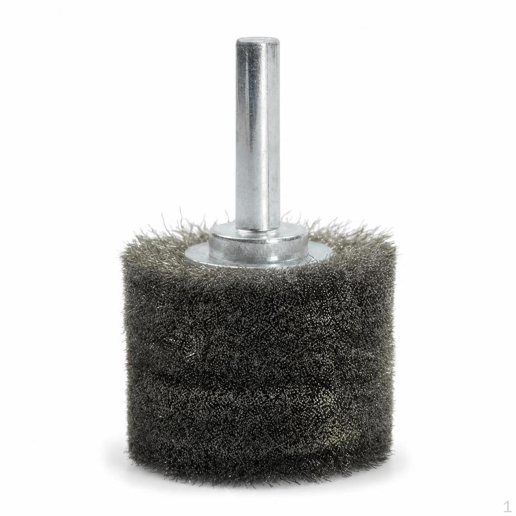 6mm Shank Stainless Steel Wire Brush Wheel for Rust Removal and Polishing 6*40*32mm