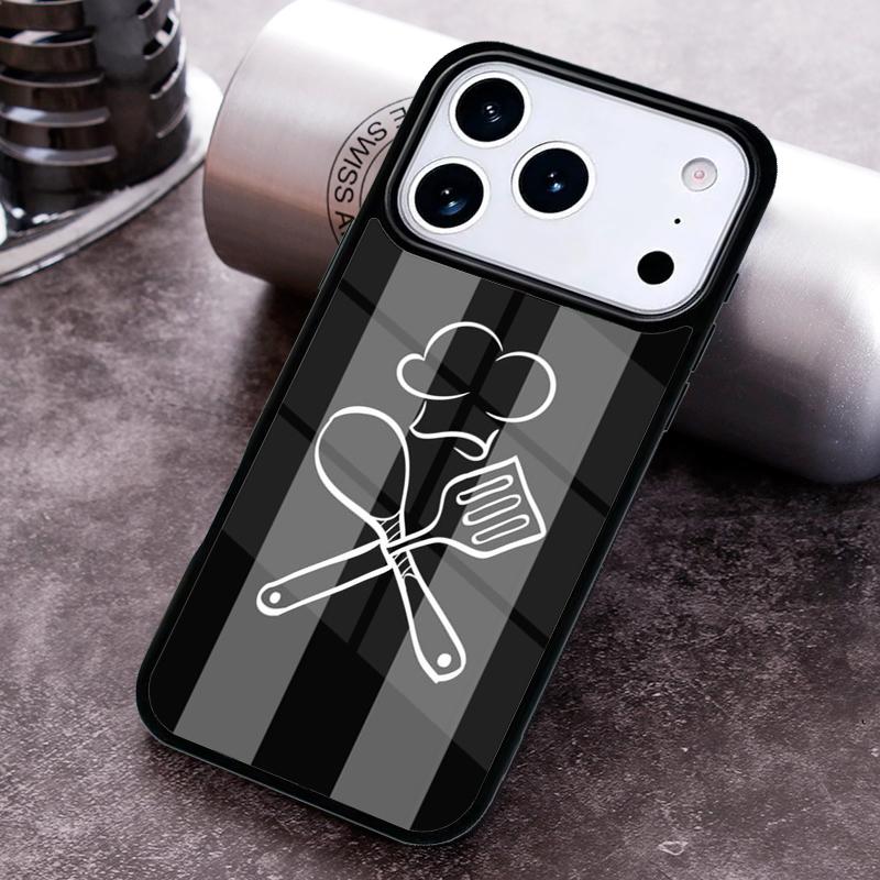 Чехол для телефона с принтом 'Люблю печь Шеф-нож' для iPhone 17 16 15 Pro Max Air 14 13 12 11 Plus Ударопрочный Capa Чехол