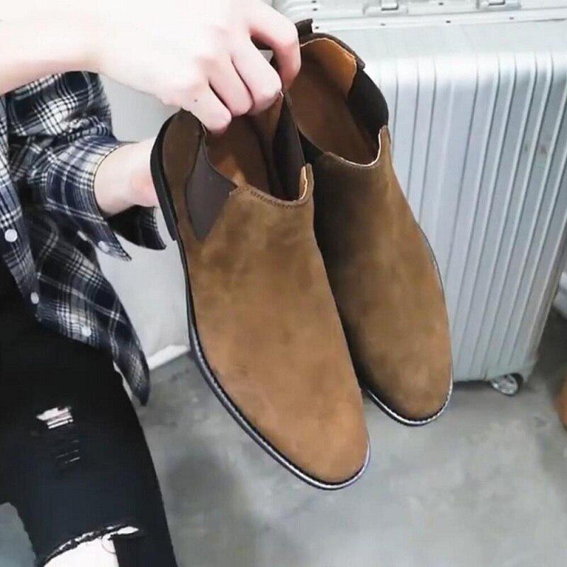 Мужские замшевые ботинки