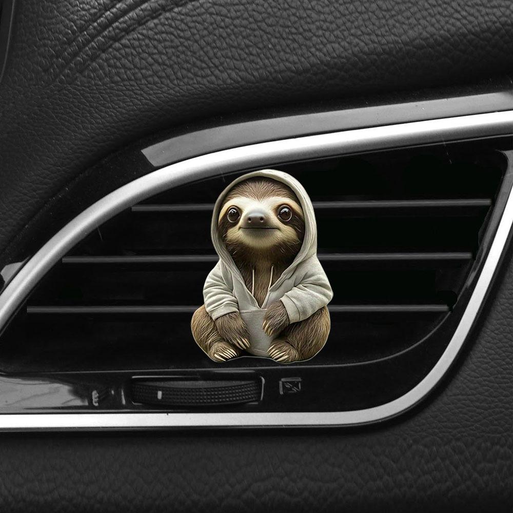 Милый мультяшный 2D котенок, клипса для вентиляции, освежитель воздуха для автомобиля, аромадиффузор для воздуховыпускного отверстия автомобильного кондиционера, украшение салона автомобиля