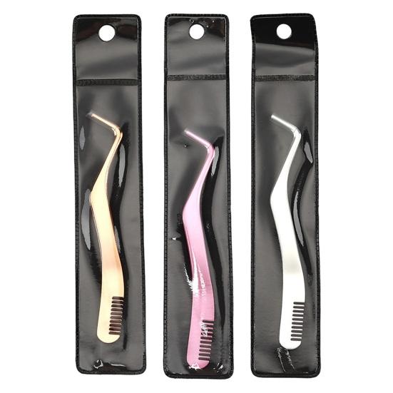 Аппликатор для ресниц из нержавеющей стали, инструмент для точного управления, антикоррозийный, простой в очистке, многофункциональный зажим для накладных ресниц