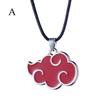 Japanese Anime Akatsuki Organization Red Cloud Metal Unisex Pendant Necklace