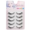 Bodermincer False Eyelashes Natural Upper Eyelashes 3D 023 Popular Handmade Actress Eyelashes 5 Pairs (x 1)