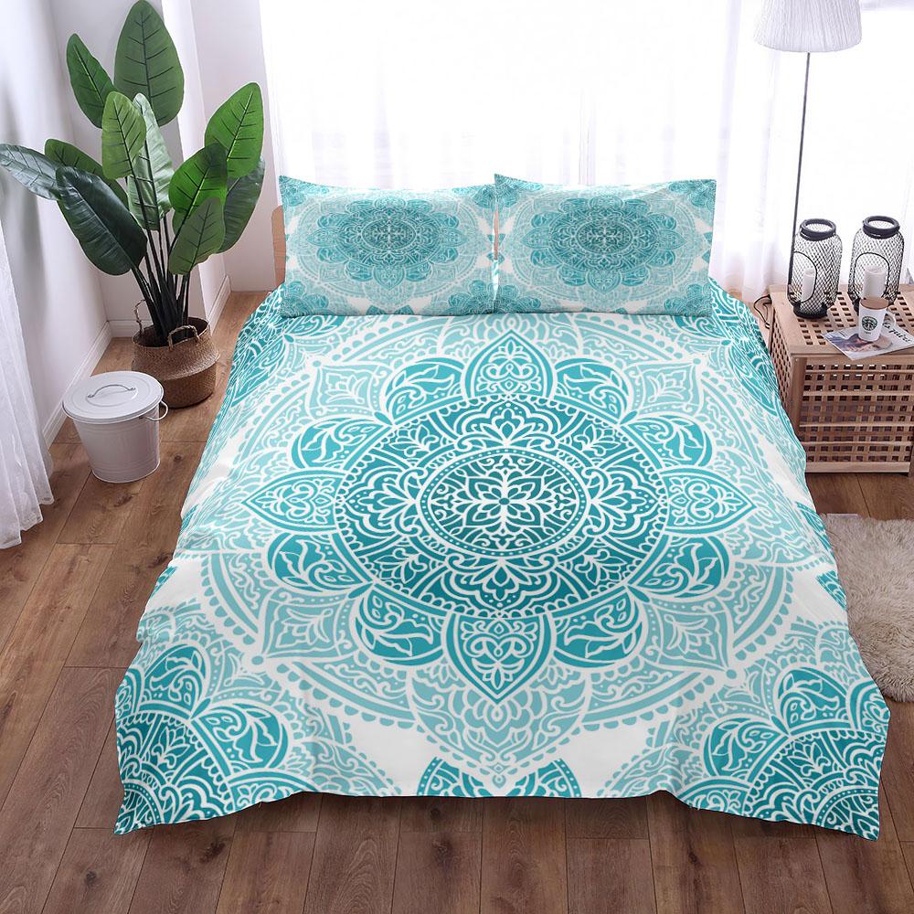 Комплект постельного белья для мальчиков в стиле барокко Mandala Vintage Mansion Duvet Cover Set King Queen Double Full Twin Single Size Boys