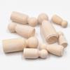 2pcs/5pcs Male/Female Doll Natural Wood Eco-friendly 35mm 43mm 55mm 65mm 75mm 90mm 120mm for DIY Crafts Woodcraft Jewelry Making Accessories
