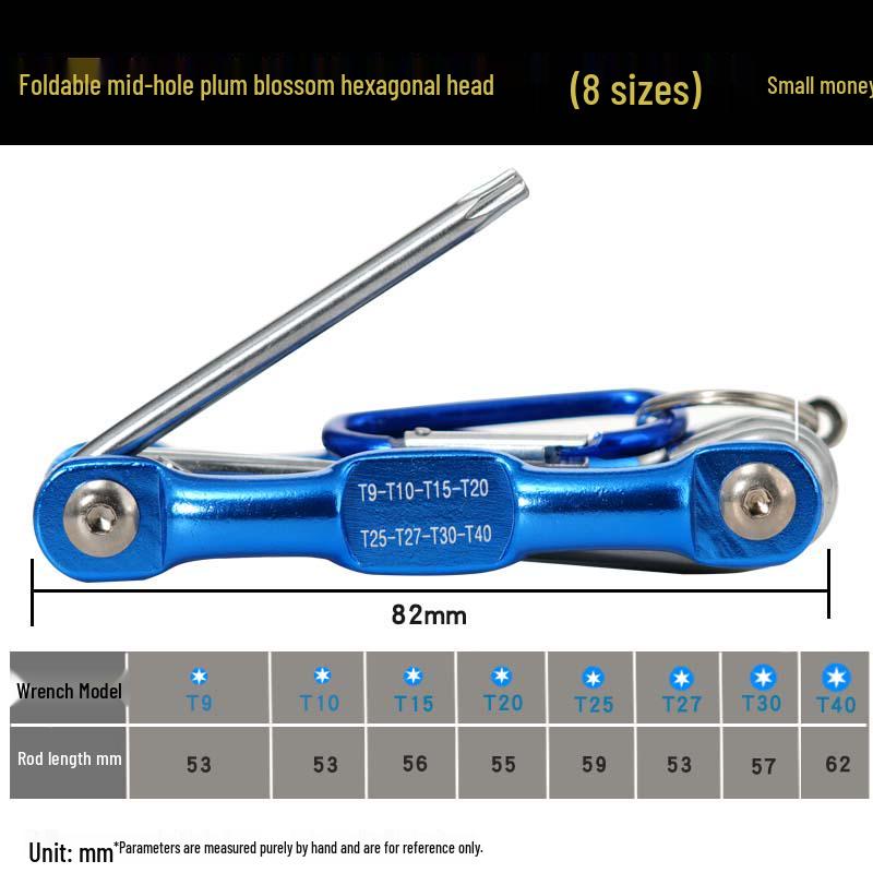 Складной метрический набор торкс-шестигранников и отверток