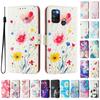 Flower Luxury Painted Leather Case Wallet Book Style Cover for Oppo A72/A52/A92 4G,A36 4G,Reno 8/9,Realme 8/9/10/11/12...