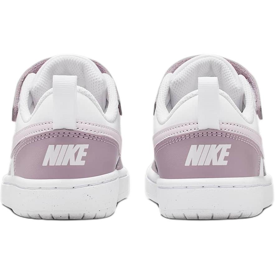 Nike Кроссовки Court Borough Low top для катания на скейтборде для детей Бело-фиолетовые Детские DV5457-134