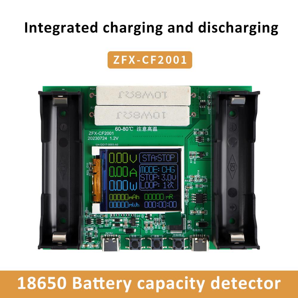 2/4 канала 18650 тестер аккумуляторов мАч МВтч цифровой детектор мощности аккумулятора модуль Type-C 18650 тестер емкости литиевых аккумуляторов