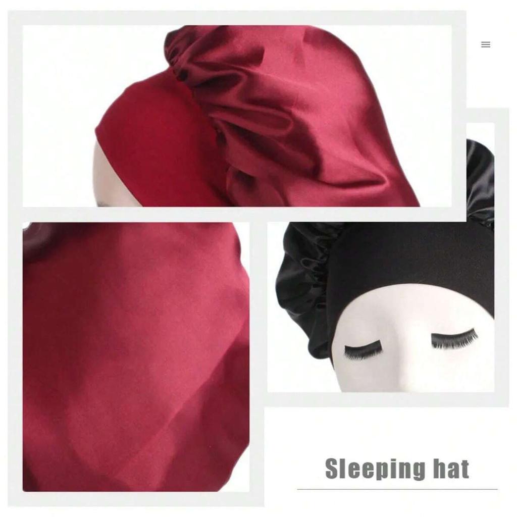 1 шт. атласный чепчик шелковый чепчик регулируемый бонне для сна чепчик для волос с завязками чепчики для женщин мужчин