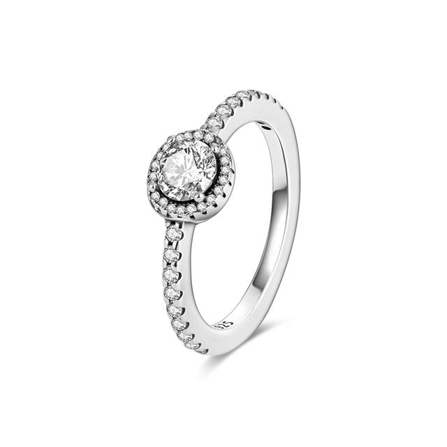 Обручальное кольцо из серебра 925 пробы, женские кольца на палец, бесконечный цветок, принцесса, сердце, обручальное кольцо, популярное