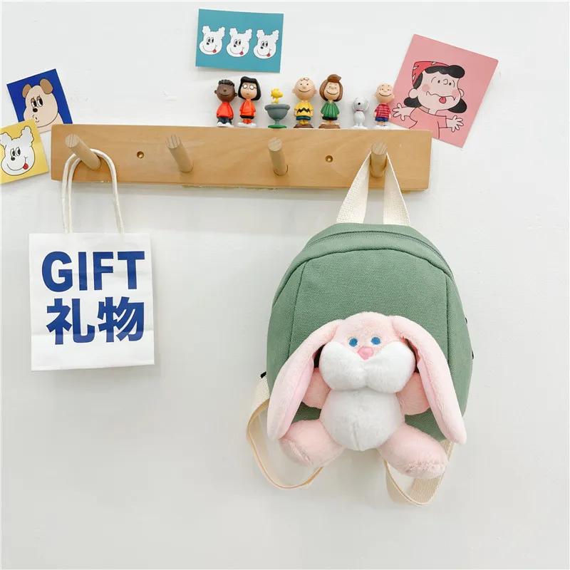 Милый рюкзак с изображением мультяшного кролика, дорожный модный рюкзак большой емкости через плечо, рюкзаки принцесс, универсальные школьные сумки для девочек