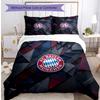 Bayern Munich Pattern Printed 3PCS Bedding Set Soft Skin-Friendly Washable Duvet Cover & Pillowcases Set All Season Bedroom
