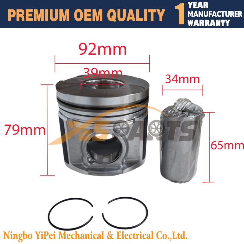 1 set 2KD Piston with pin Piston Ring 2KD-FTV For Toyota Engine Piston & Ring