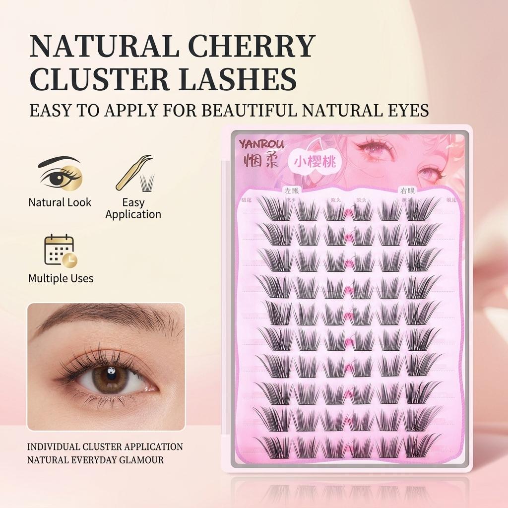 9-12mm Eye False Eyelashes with Soft Fiber Material For Women