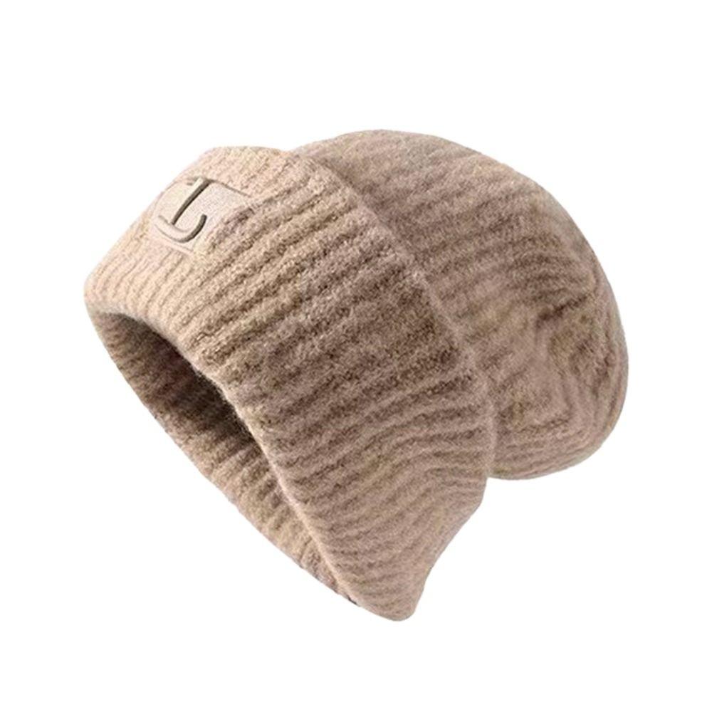 Вязаные шапки однотонные утепленные шапки женские модные вязаные шапки женские