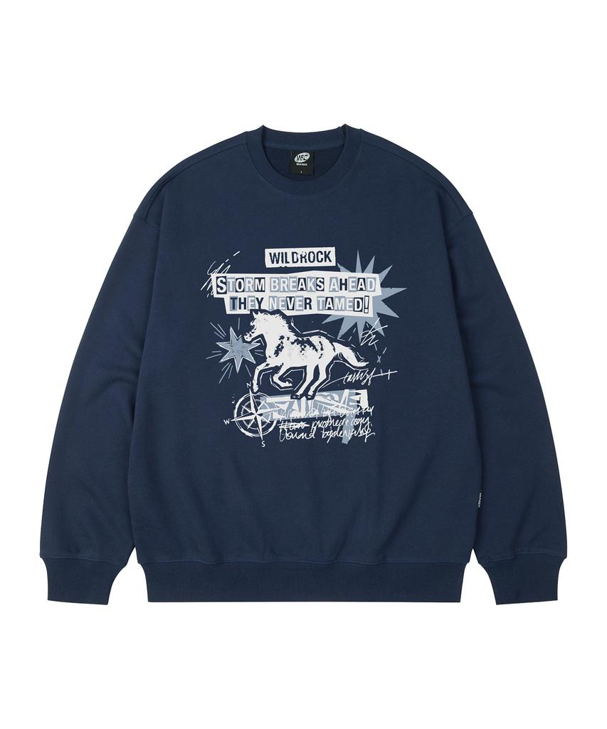 Свободная толстовка WILDROCK Storm Horse_9 Col (Тип B)