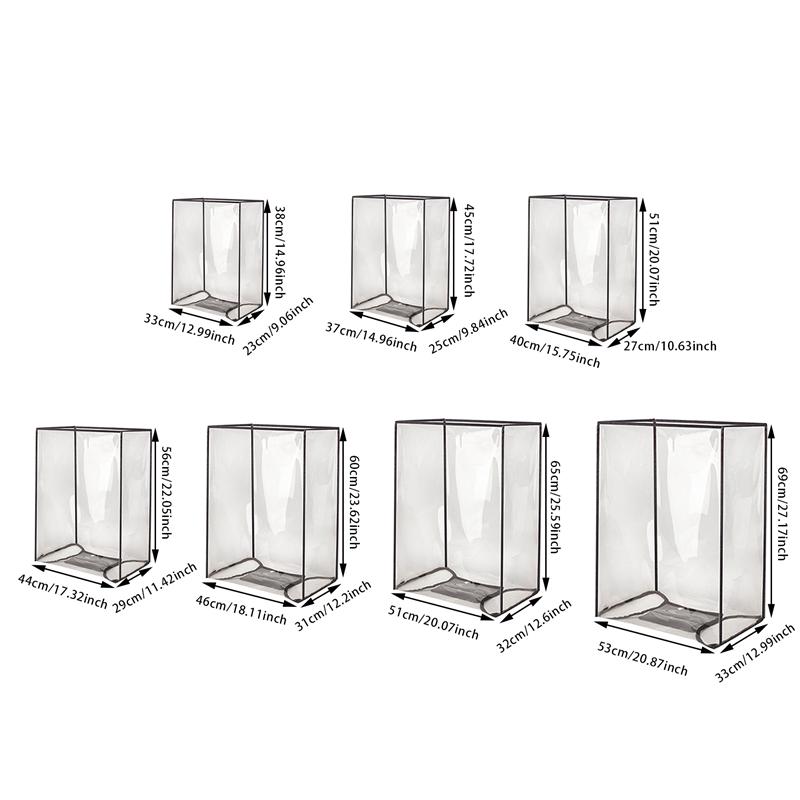 Luggage Transparent Cover Waterproof Plastic Protector Suitcase & Bag Travel Luggage Cover