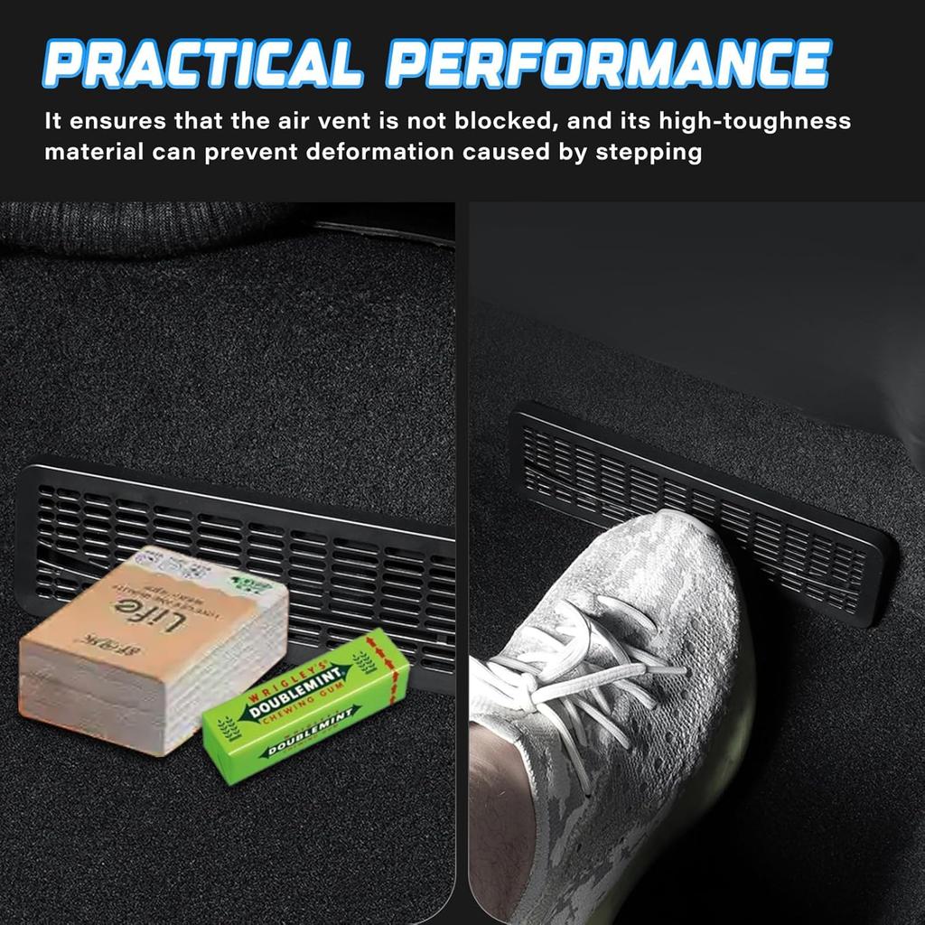 Accessories for Tesla Model Y Juniper 2025 2026 2PCS Rear Under Seat Floor Air Vent Cover for Model Y Juniper Accessories - Air Condition Outlet