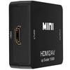 HDMI-AV HDMI-RCA Аналоговый аудиоконвертер 1080P с зарядкой, черный. Совместимость: конвертер, преобразование, выход, ТВ/PS3/PS4/PS5/PC/BD