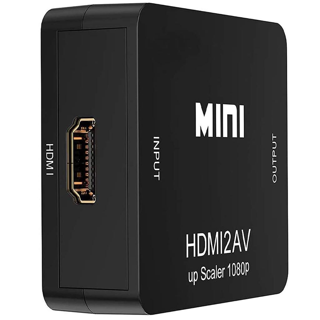 HDMI-AV HDMI-RCA Аналоговый аудиоконвертер 1080P с зарядкой, черный. Совместимость: конвертер, преобразование, выход, ТВ/PS3/PS4/PS5/PC/BD
