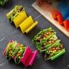 6pcs Wavy Colorful Taco Holder Microwaveable Taco Stands Mexican Pancake Rack  Dinning Table