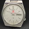 ОРИГИНАЛЬНЫЕ ВИНТАЖНЫЕ АВТОМАТИЧЕСКИЕ МУЖСКИЕ ЧАСЫ SEIKO EXPO 70 ЯПОНИЯ СЕРЕБРЯНЫЙ ЦИФЕРБЛАТ a708790-1